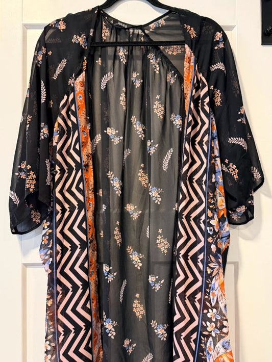 EXPRESS Sheer Floral Kimono