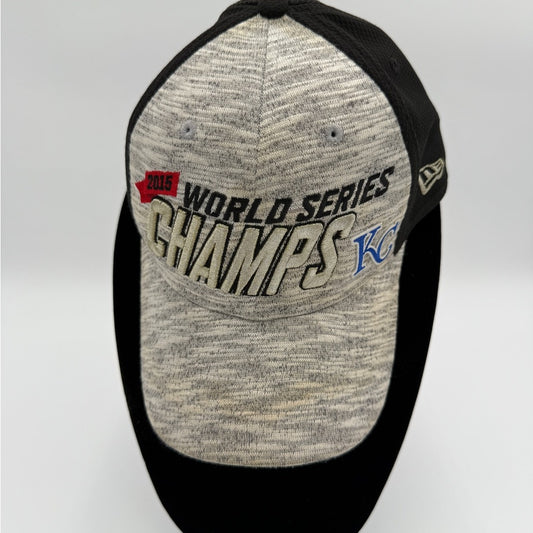New Era Kansas City Royals Gray and Black 2015 World Series Champs Cap