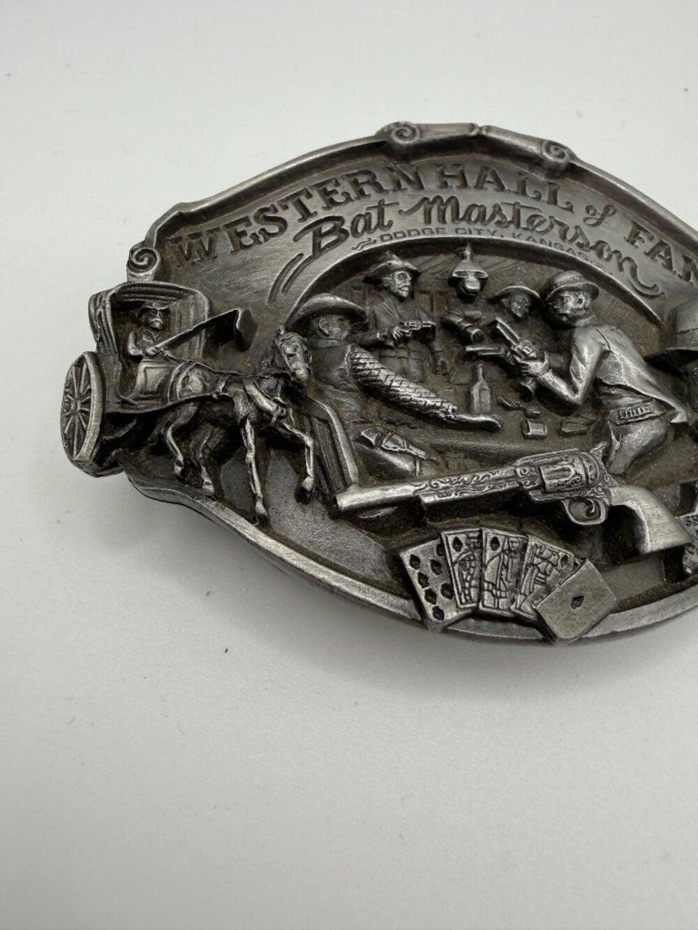 Limited Edition 1988 Western Hall of Fame Bat Masterson Siskiyou Belt Buckle