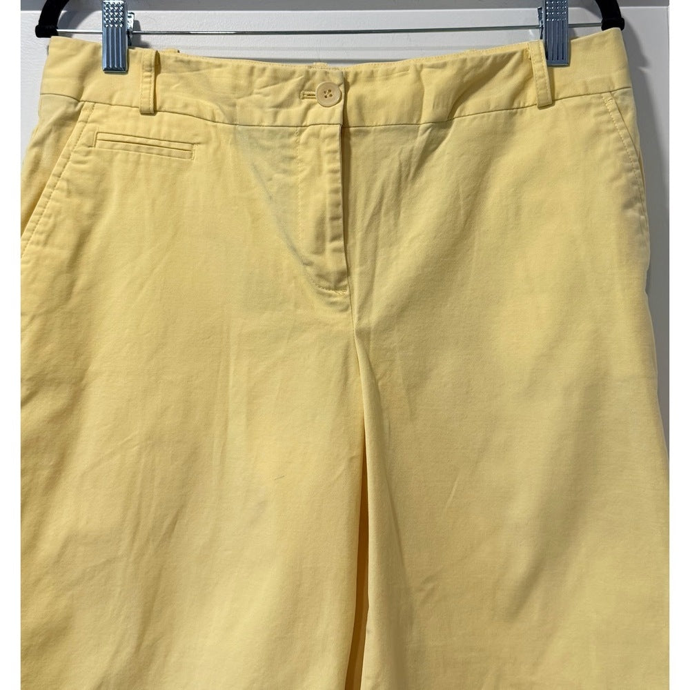Talbots Yellow Cotton Shorts Ladies Size 8