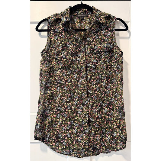 Banana Republic Sleeveless Floral Flowy Tank Top Ladies Size XS