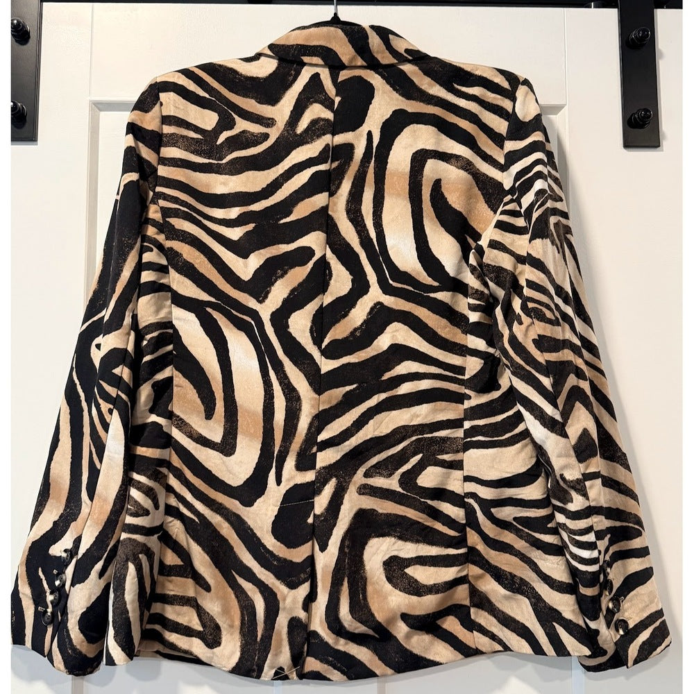 Chico's Animal Print Lightweight Jacket Chico's Size 0 (Small)
