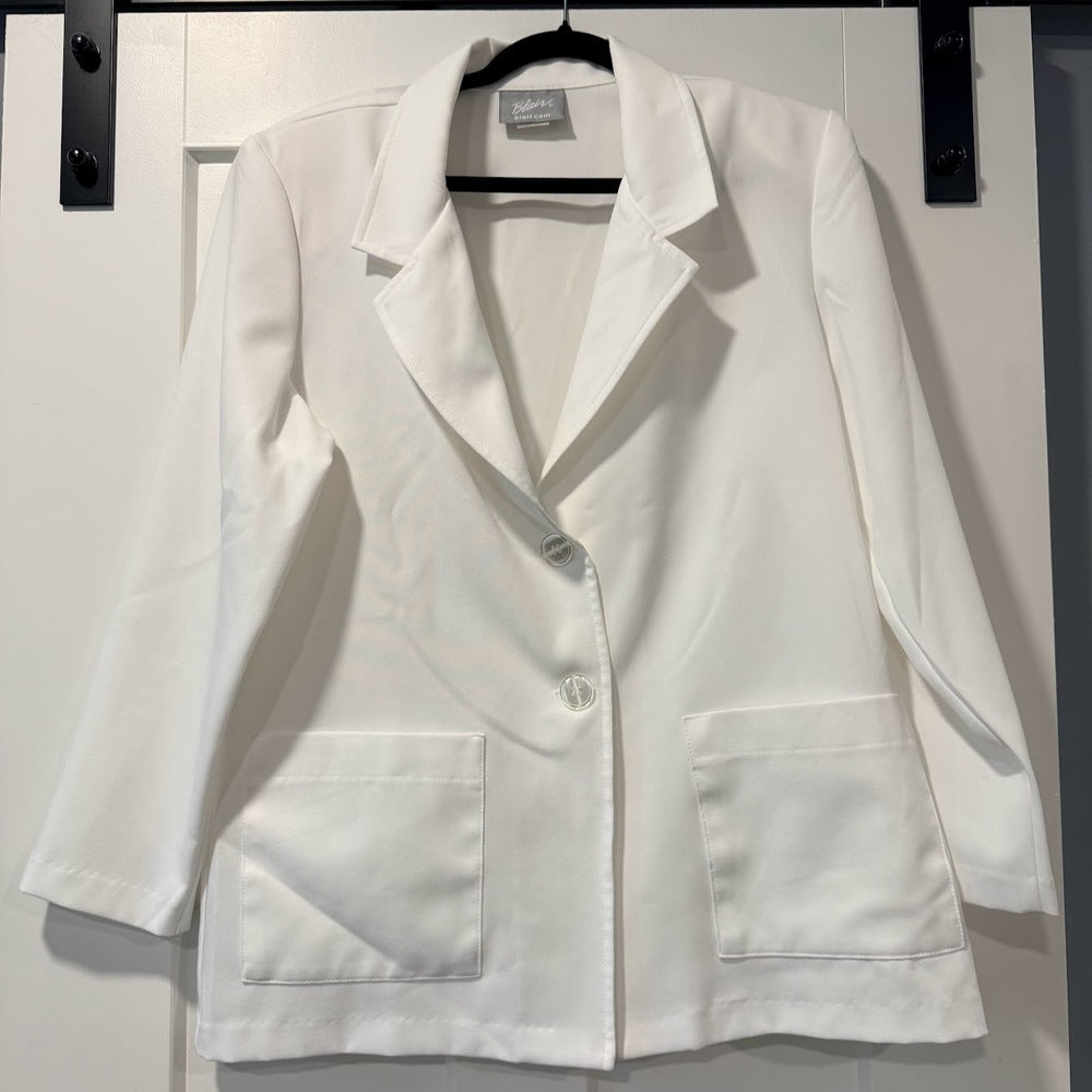 Vintage Blair Long-Sleeve Polyester Jacket w/ Pockets Ladies Sz Medium