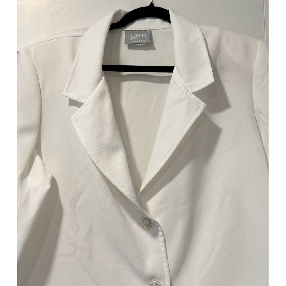 Vintage Blair Long-Sleeve Polyester Jacket w/ Pockets Ladies Sz Medium
