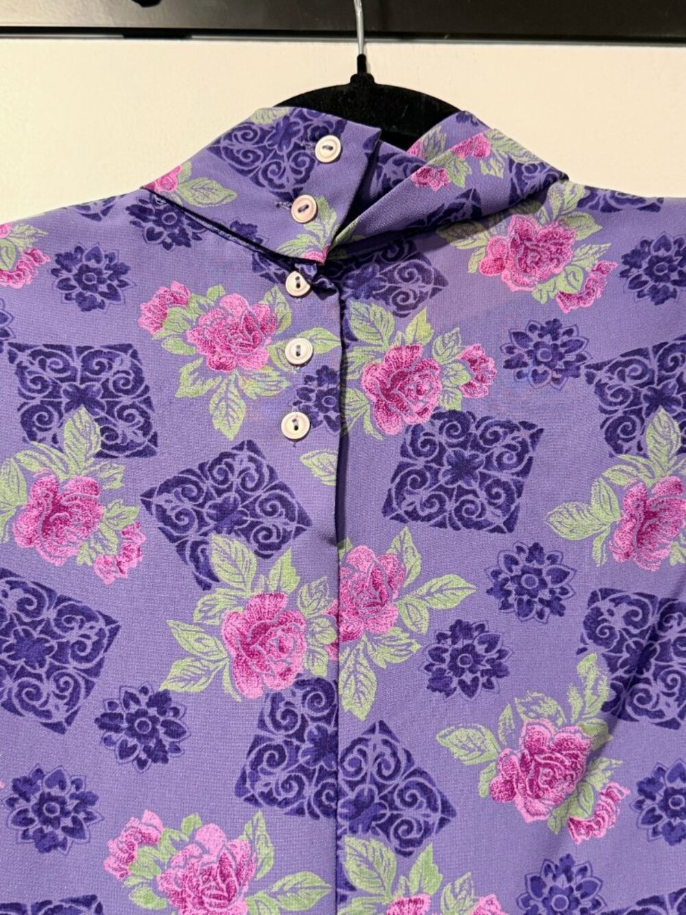 Gorgeous Vintage Pendleton Country Sophisticates Lavender Floral Blouse Sz 14