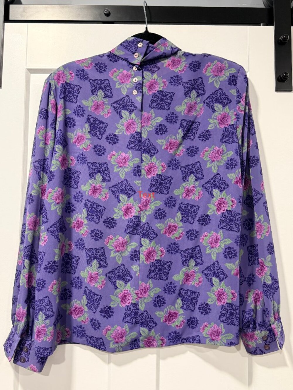 Gorgeous Vintage Pendleton Country Sophisticates Lavender Floral Blouse Sz 14
