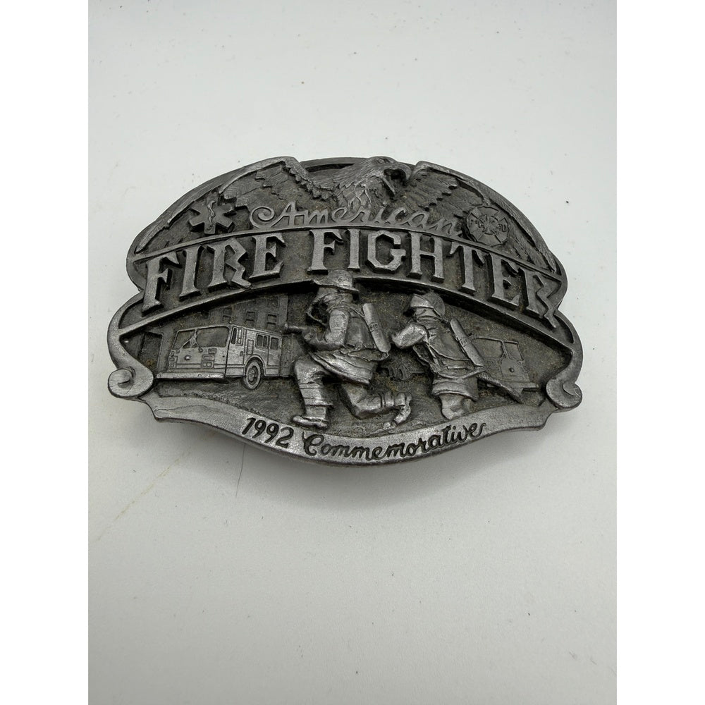 Vintage 1992 Arroyo American Firefighters Belt Buckle