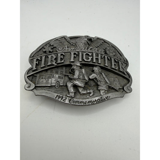 Vintage 1992 Arroyo American Firefighters Belt Buckle