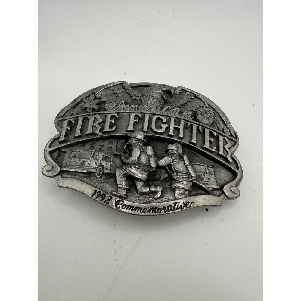 Vintage 1992 Arroyo American Firefighters Belt Buckle