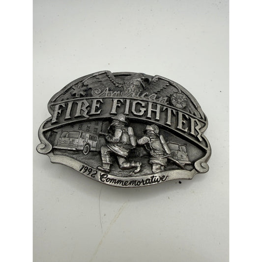 Vintage 1992 Arroyo American Firefighters Belt Buckle