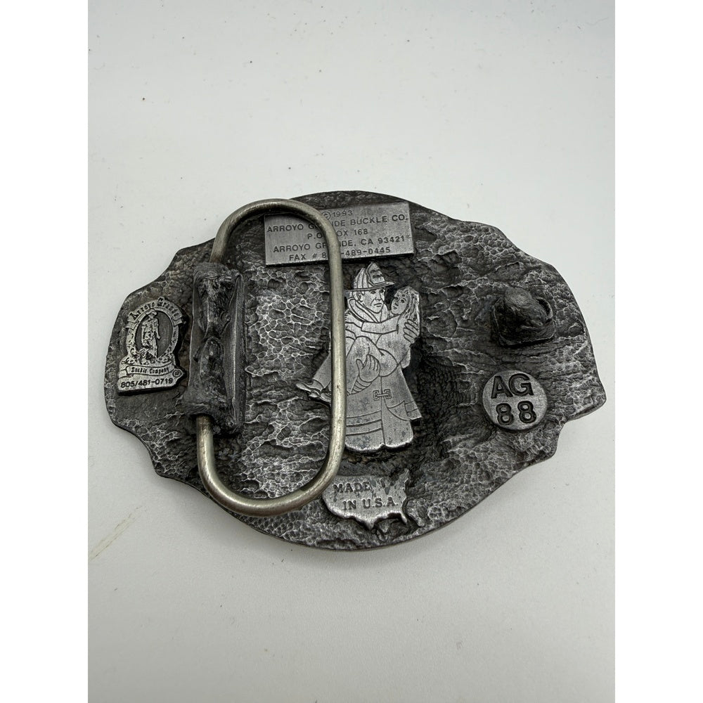 Vintage 1993 Arroyo Firefighter Belt Buckle