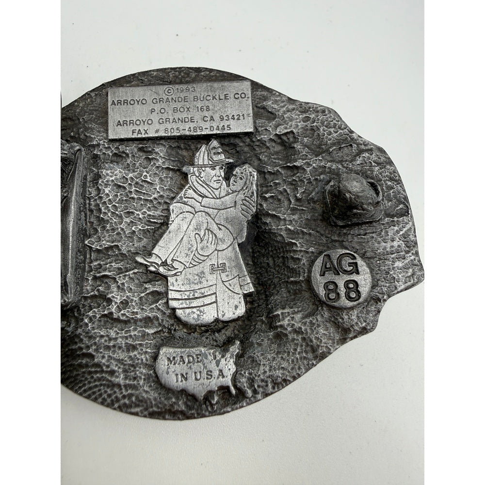 Vintage 1993 Arroyo Firefighter Belt Buckle
