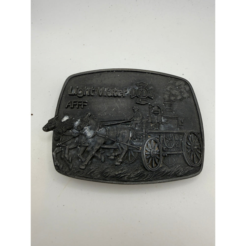 Vintage 1977 Liight Water AFFF Firefighter Belt Buckle