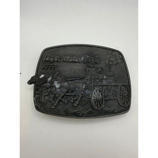Vintage 1977 Liight Water AFFF Firefighter Belt Buckle