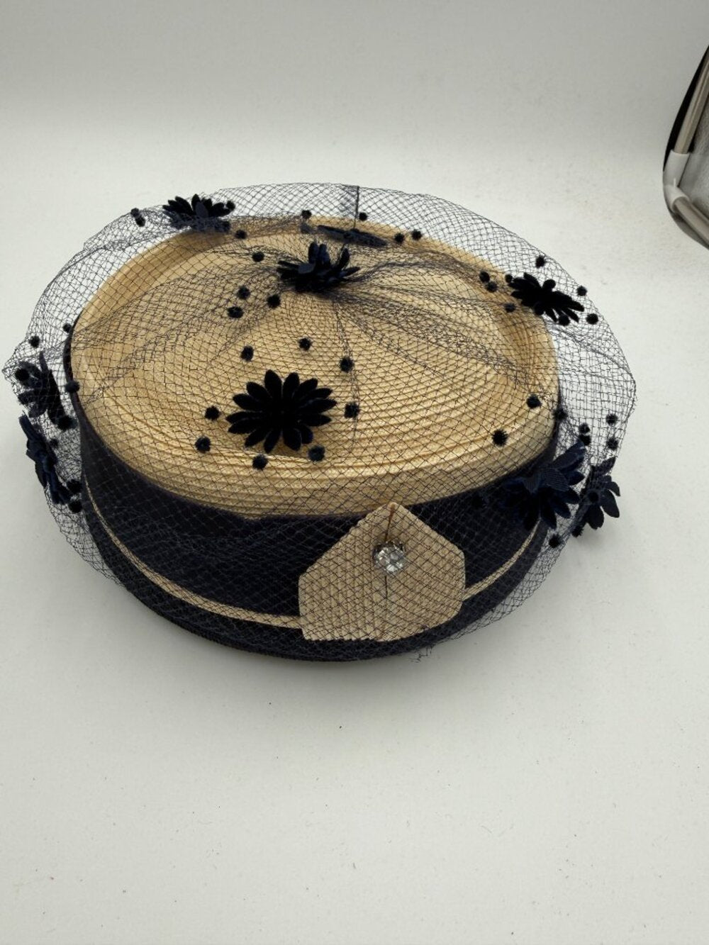 Pair of vintage lady's dress hats - Eva Mae Modes