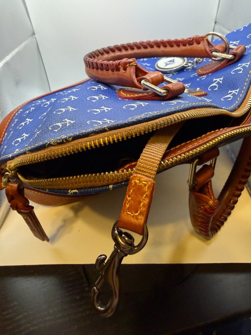Vintage Kansas City Royals Dooney & Bourke Leather Handbag