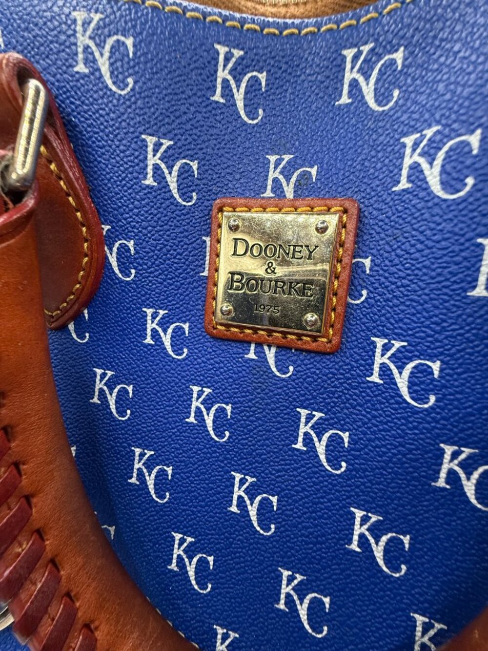 Vintage Kansas City Royals Dooney & Bourke Leather Handbag