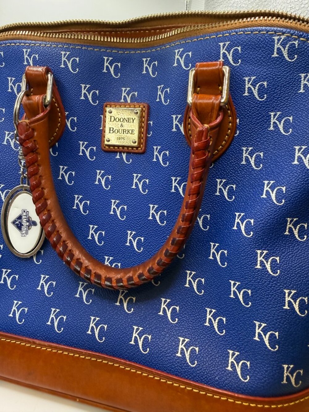 Vintage Kansas City Royals Dooney & Bourke Leather Handbag