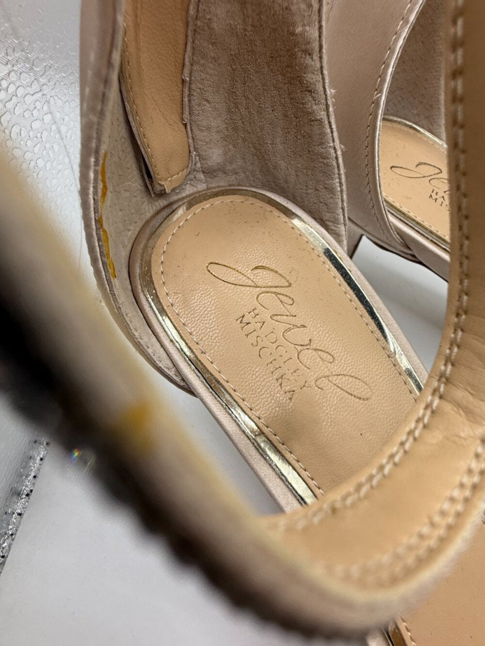 New Badgley Mischka Jewel High Heel Shoes Size 8 1/2