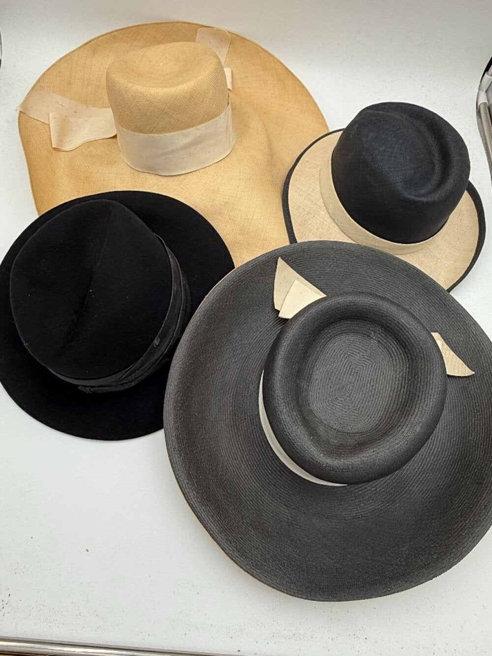 Group of 4 vintage Adolfo New York/Paris Ladies Hats