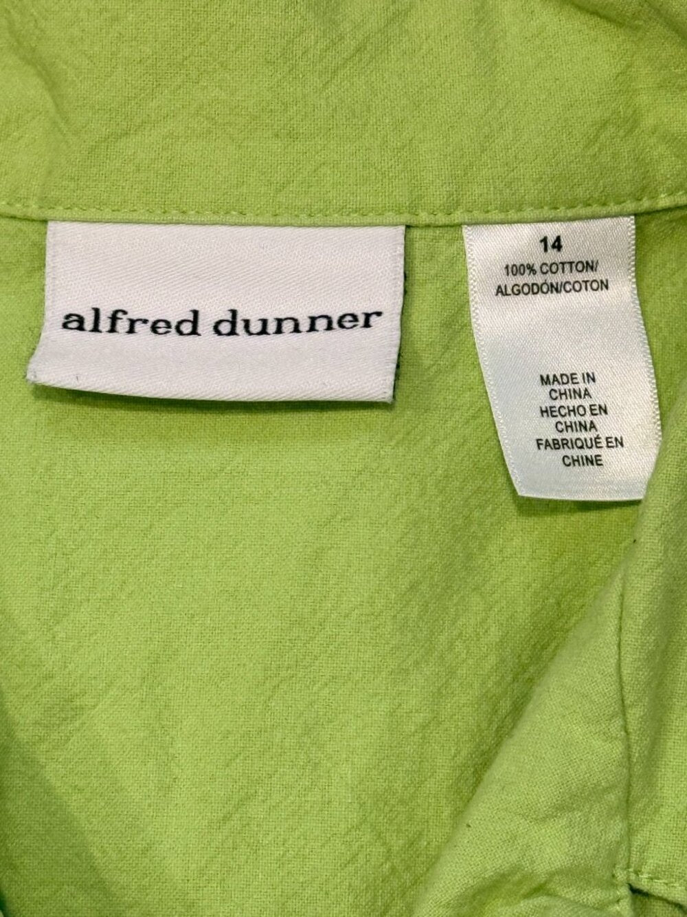 Vintage Alfred Dunner Applique Blouse w/ Flowers, Cherries & Ladybugs Size 14