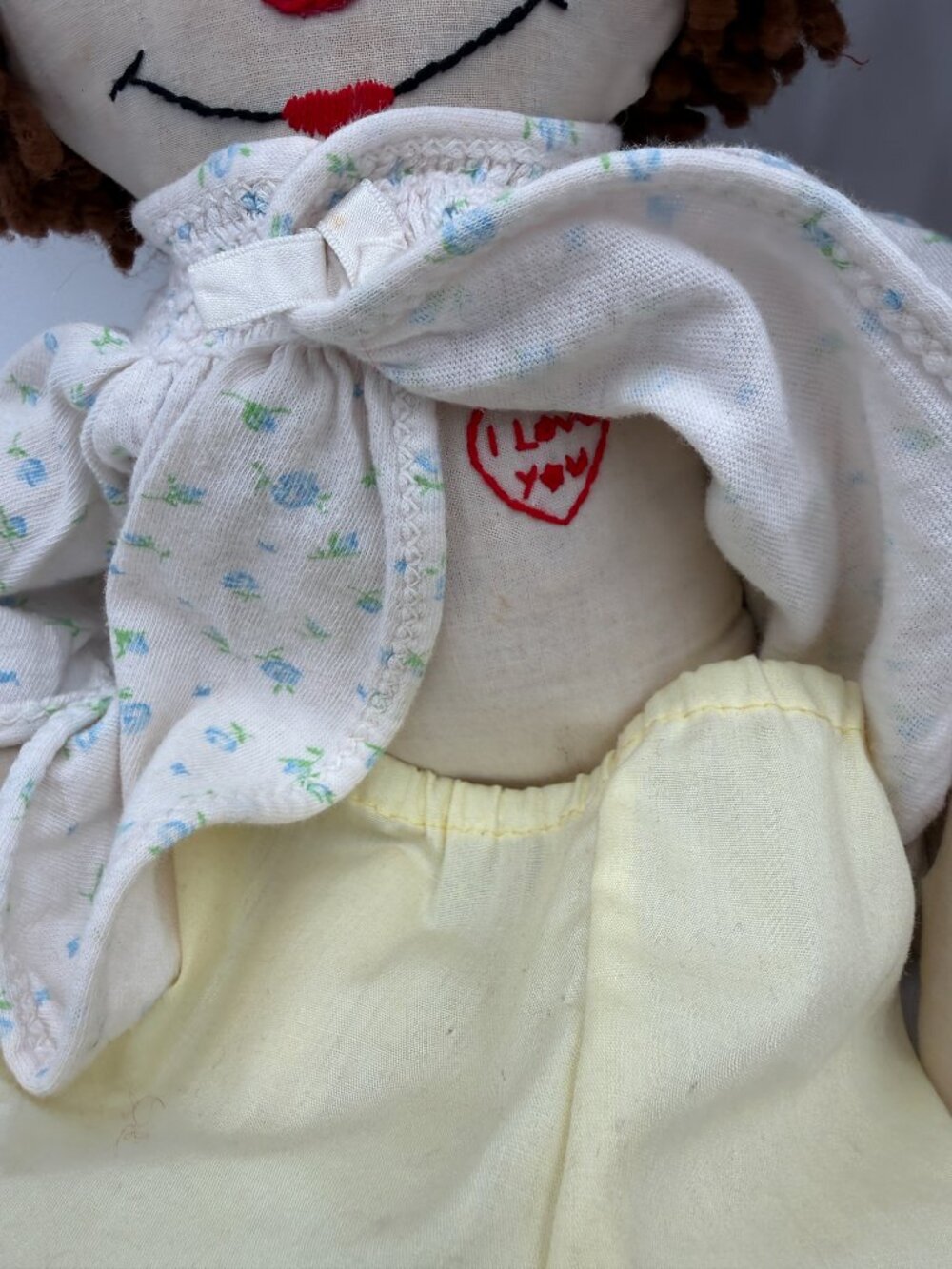 Vintage 19" Knickerbocker Raggedy Ann & Andy Cloth Dolls