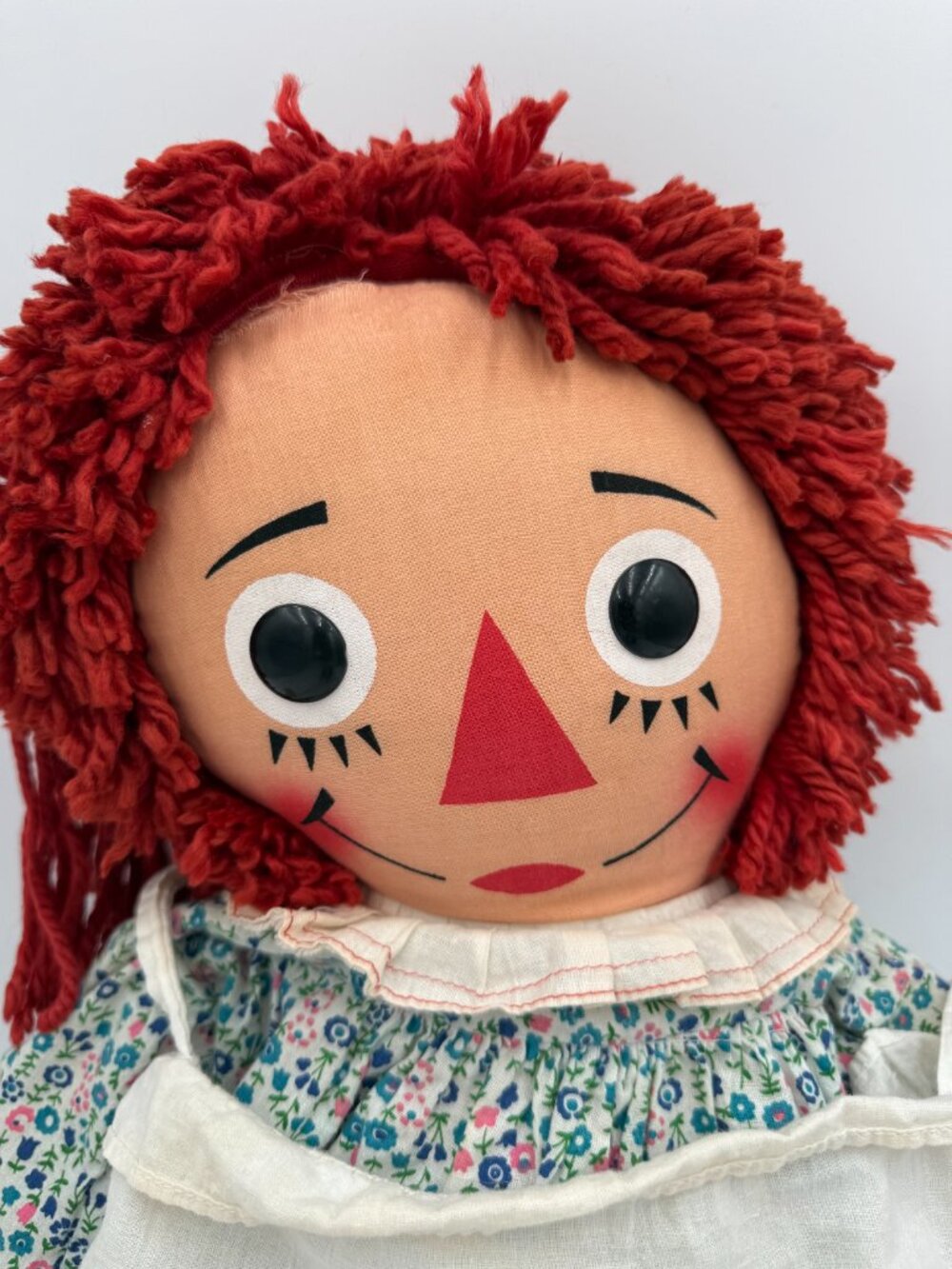 Vintage 19" Knickerbocker Raggedy Ann & Andy Cloth Dolls