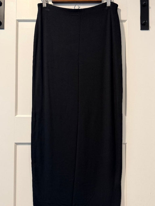 Premise Studio Black Knit Maxi Skirt