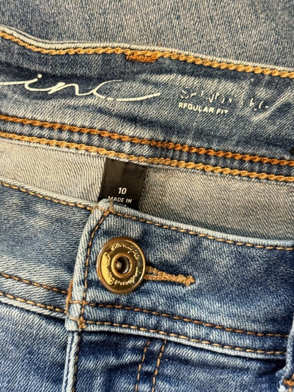 INC International Concepts Blue Denim Stretch Jeans
