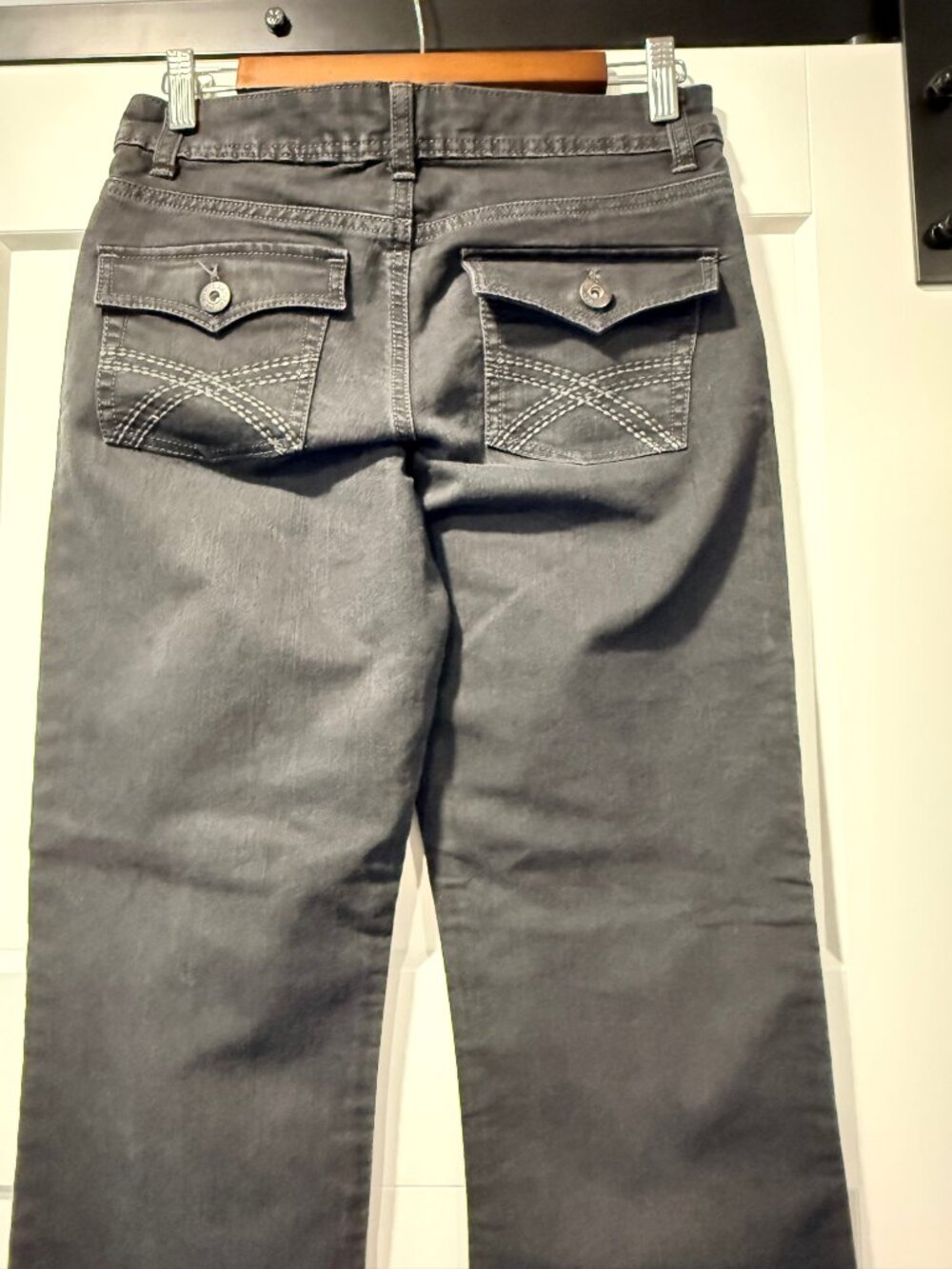 Wrangler Black Denim Stretch Jeans Boot Cut