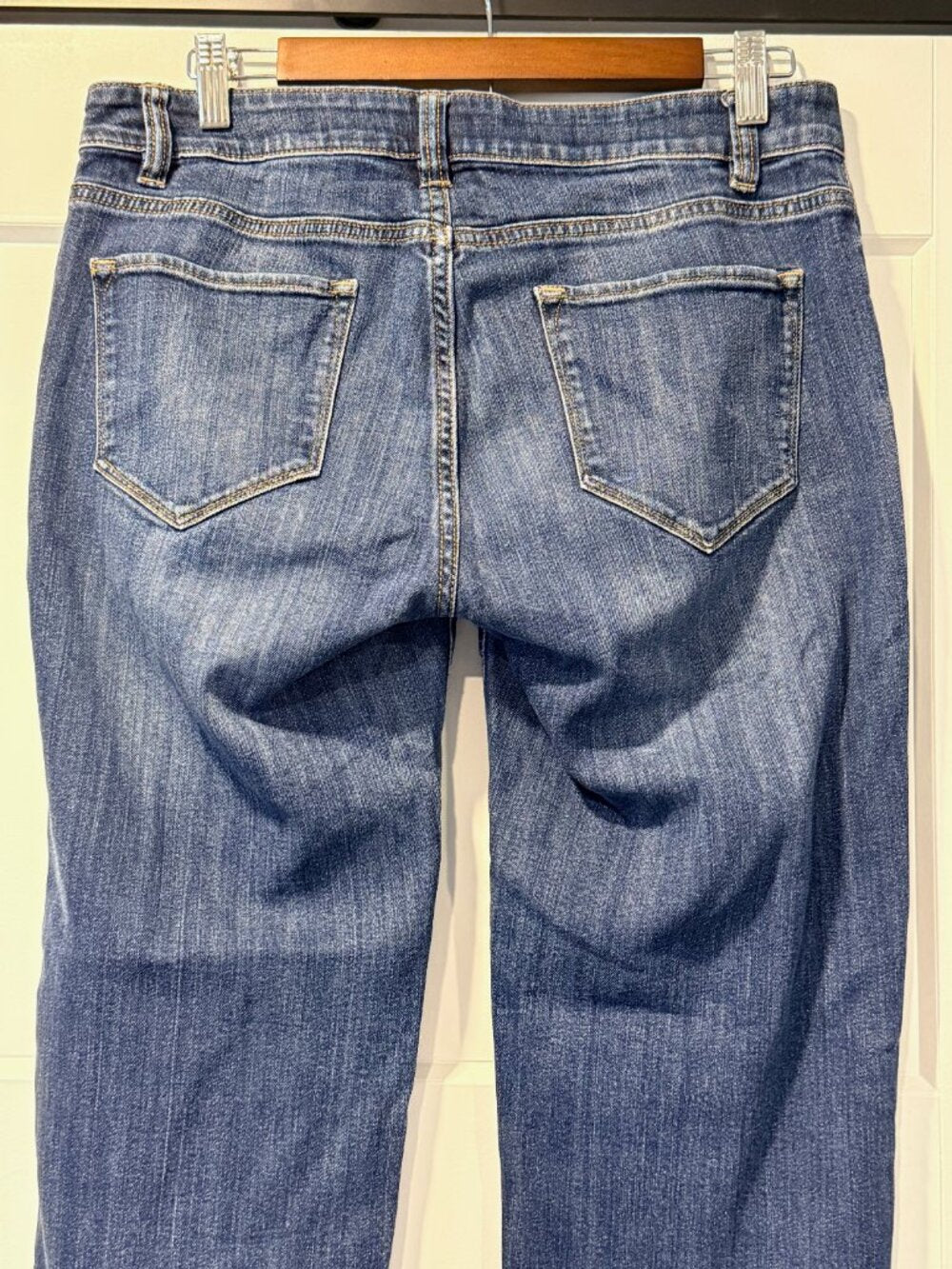 Liz Claiborne City Fit Boyfriend Style Stretch Blue Jeans