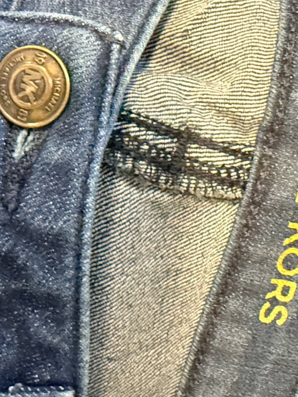Michael Kors Dark Blue Denim Skinny Capris
