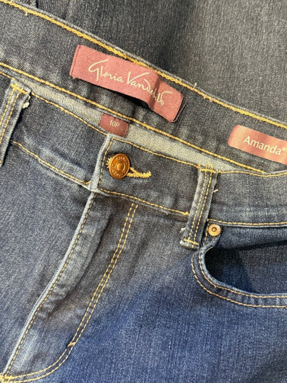 Gloria Vanderbilt Dark Blue Stretch Jeans Amanda Style