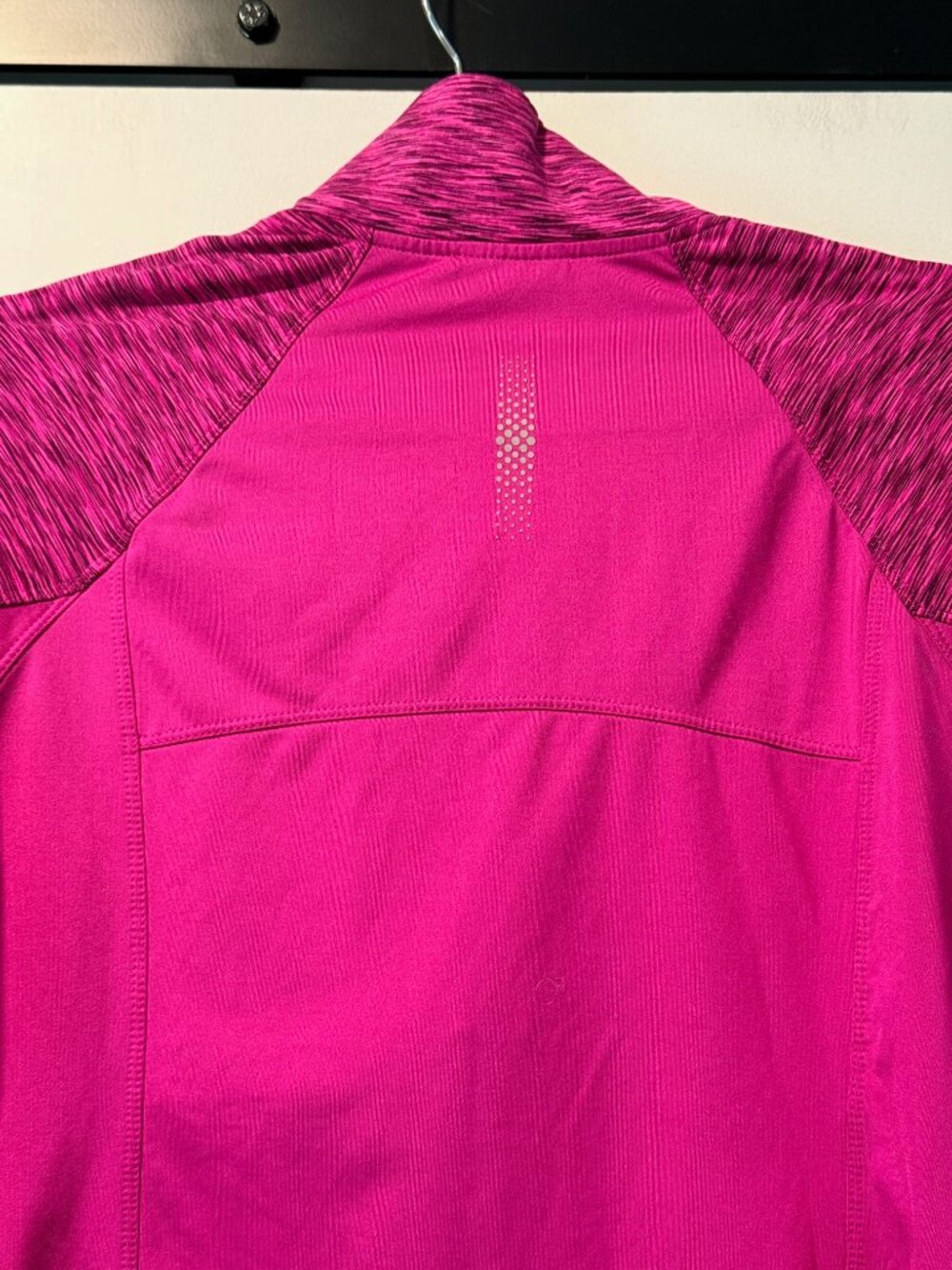 Danskin Now Dark Pink Long-Sleeve Activewear Half-Zip Top