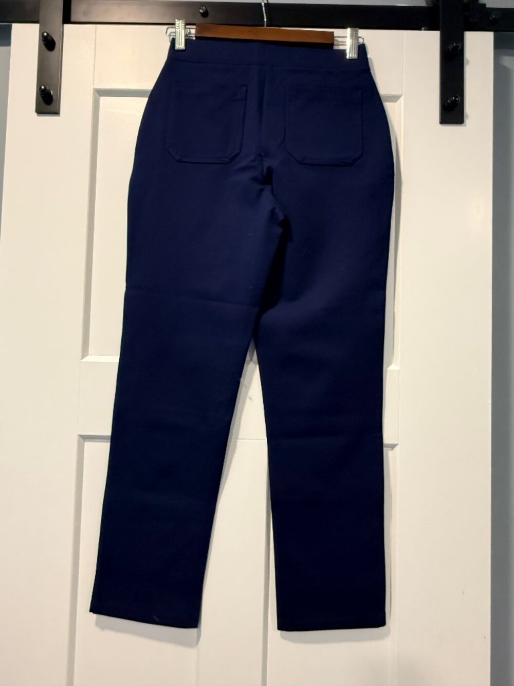 NWOT Susan Graver Navy Blue Pull-On Heavyweight Knit Ankle-Length Pants