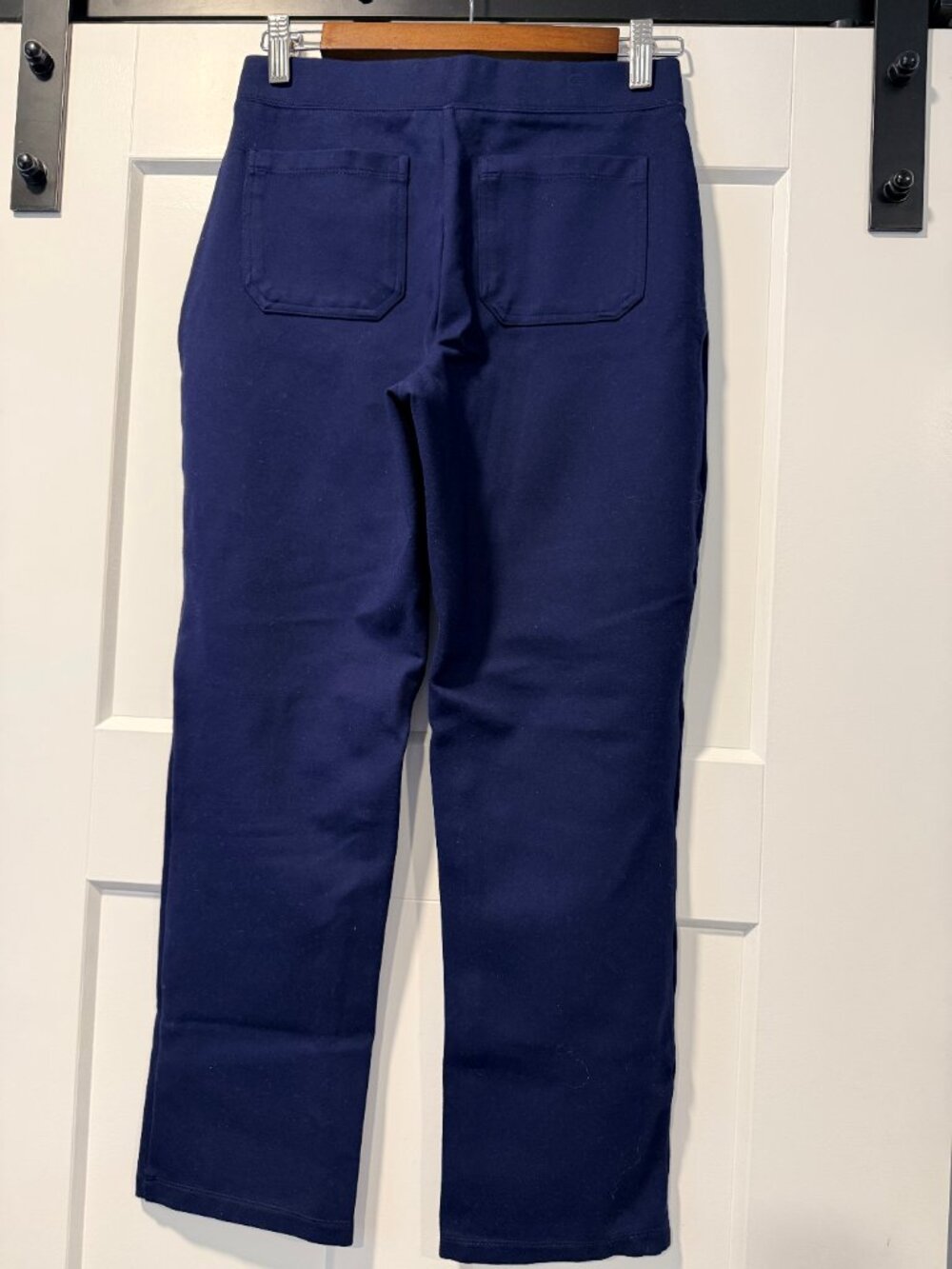 NWOT Susan Graver Navy Blue Pull-On Heavyweight Knit Ankle-Length Pants