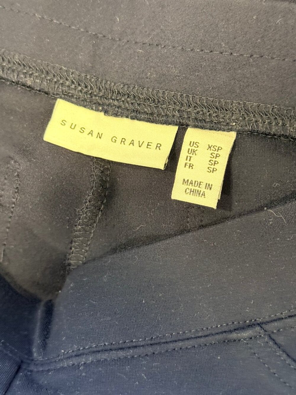 NWOT Susan Graver Navy Blue Pull-On Heavyweight Knit Ankle-Length Pants